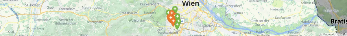 Map view for Pharmacies emergency services nearby Speising (1130 - Hietzing, Wien)